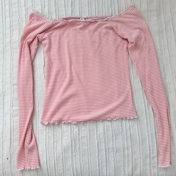 Me to We Pacsun Long Sleeve Off Shoulder Top Sz. S - Picture 3 of 4